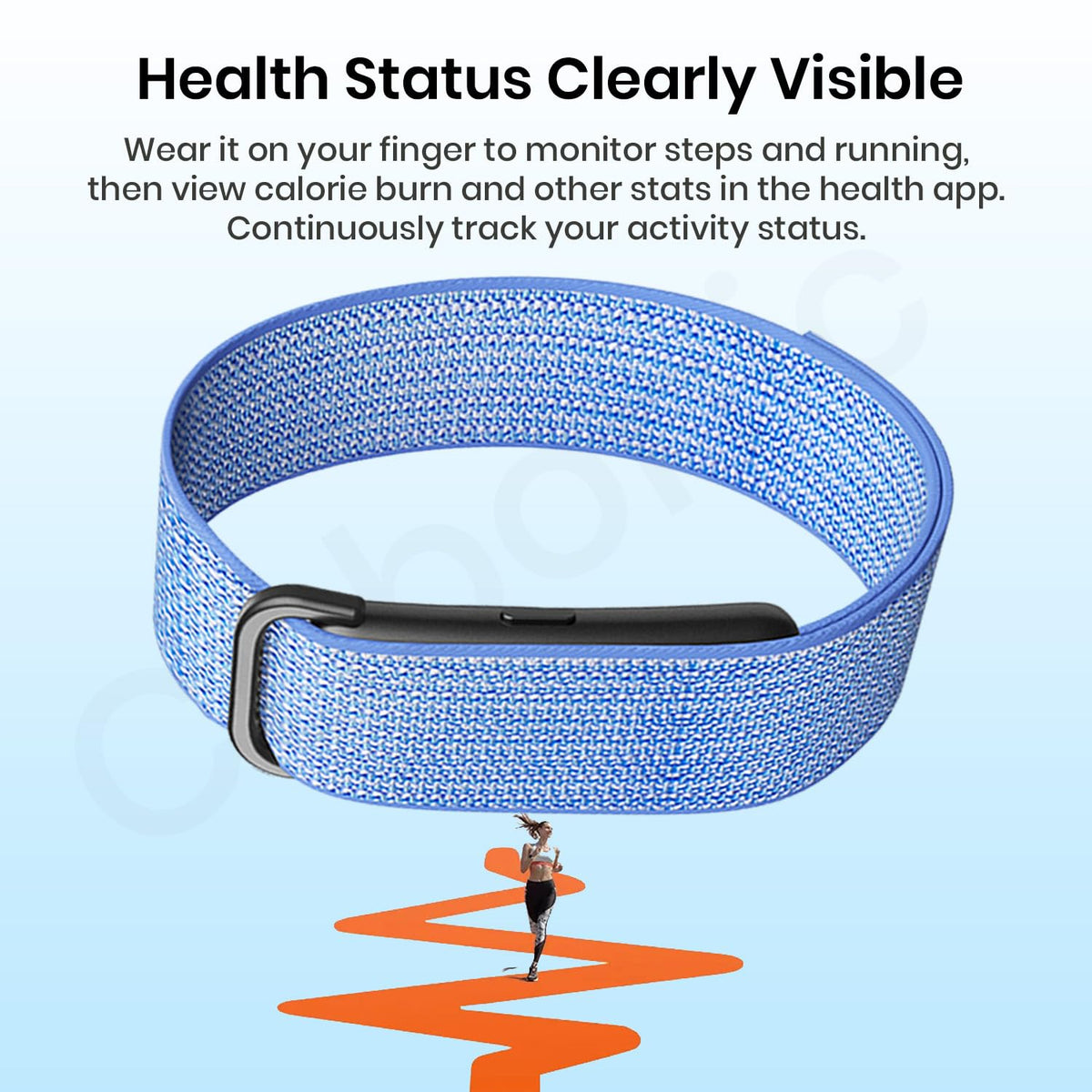 Cubonic Vytal Drift Smart Fitness Band-Screenless Smart Fitness Band | 176+ Sports Modes, 1ATM Waterproof, 10-15 Day Battery Backup,Couple Sharing Features, Sleep & Monitoring Activity,App Controlled Android & iOS