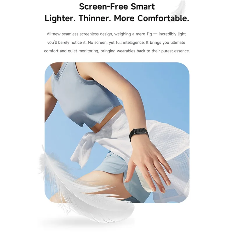 Cubonic Vytal Companion- Screenless Smart Fitness Band | 11+Sports Modes,1ATM Water Resistance, 25-30Day Stand by Time,5-7 days battery life duration,33mAH battery,Sleep & Monitoring Activity,App Controlled Android & iOS