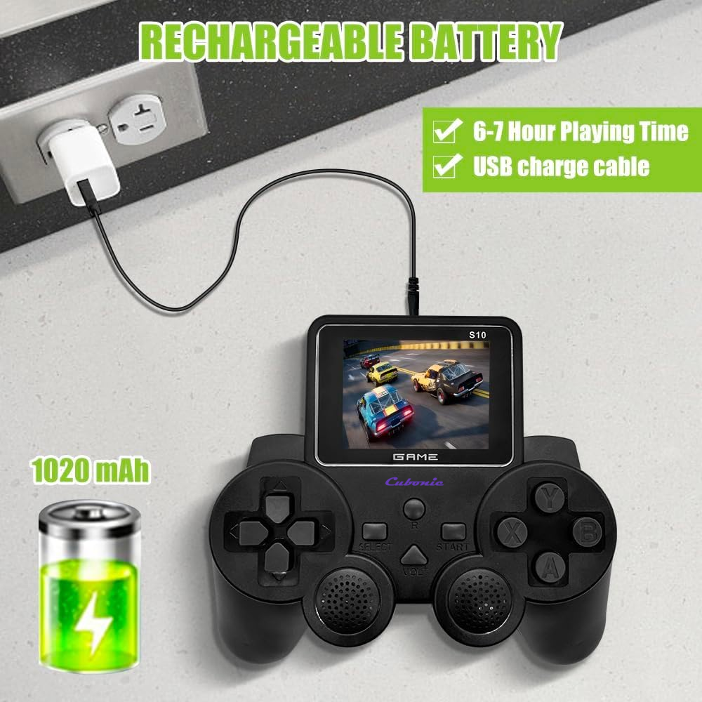 PlayTor S10| Dual Grip Console With Build-In HD Screen & All-In-One Gaming