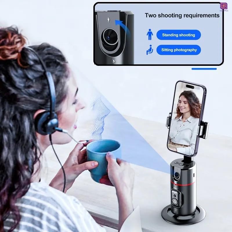 P02 AI Intelligent Tracker 360° Desktop Selfie Gimbal