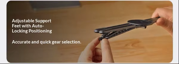 Cubonic Orbit Flex Adjustable Foldable Stand for Mobile Phones & Tablets, Portable Desk Stand