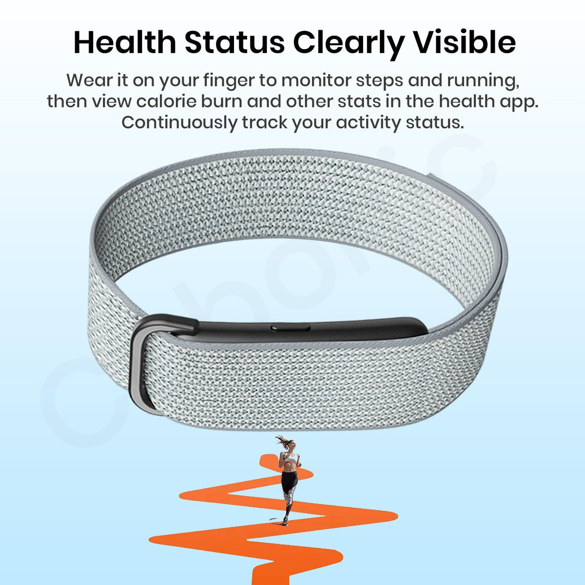 Cubonic Vytal Drift Smart Fitness Band-Screenless Smart Fitness Band | 176+ Sports Modes, 1ATM Waterproof, 10-15 Day Battery Backup,Couple Sharing Features, Sleep & Monitoring Activity,App Controlled Android & iOS