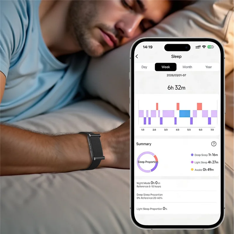 Cubonic Vytal Companion- Screenless Smart Fitness Band | 11+Sports Modes,1ATM Water Resistance, 25-30Day Stand by Time,5-7 days battery life duration,33mAH battery,Sleep & Monitoring Activity,App Controlled Android & iOS