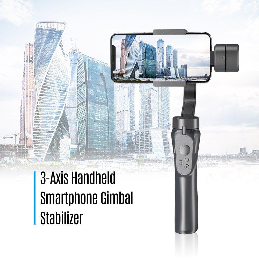 Cubonic SteadyFlow H4 3-Axis Smartphone Gimbal Stabilizer with Face Tracking, Bluetooth Connectivity, Auto Follow, Vertical & Horizontal Shooting for Vlogging and Travel