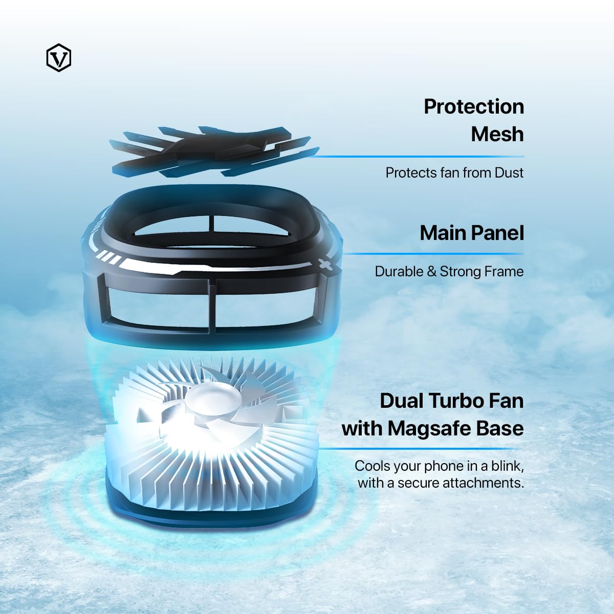 Cubonic X76 Wired Magnetic Instant Mobile Cooler