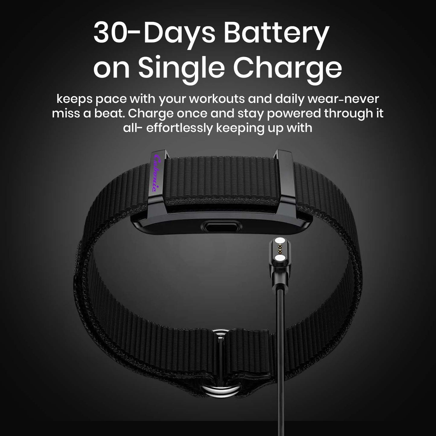 Cubonic Vytal Edge- Track What Matters Smart Band Bracelet Health Wristband Fitness Tracker for Heart Rate, Sleep, Steps, Activity & Body Temp, upto 30 Days Battery, No Subscription App