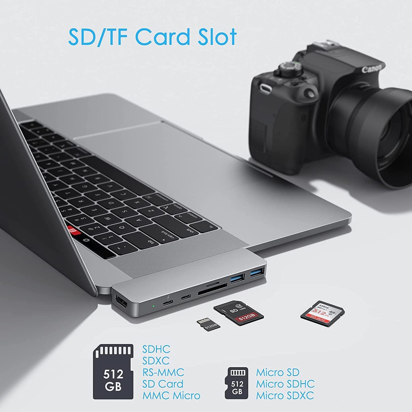 Type C - USB C Adapter ( 7 in 1)