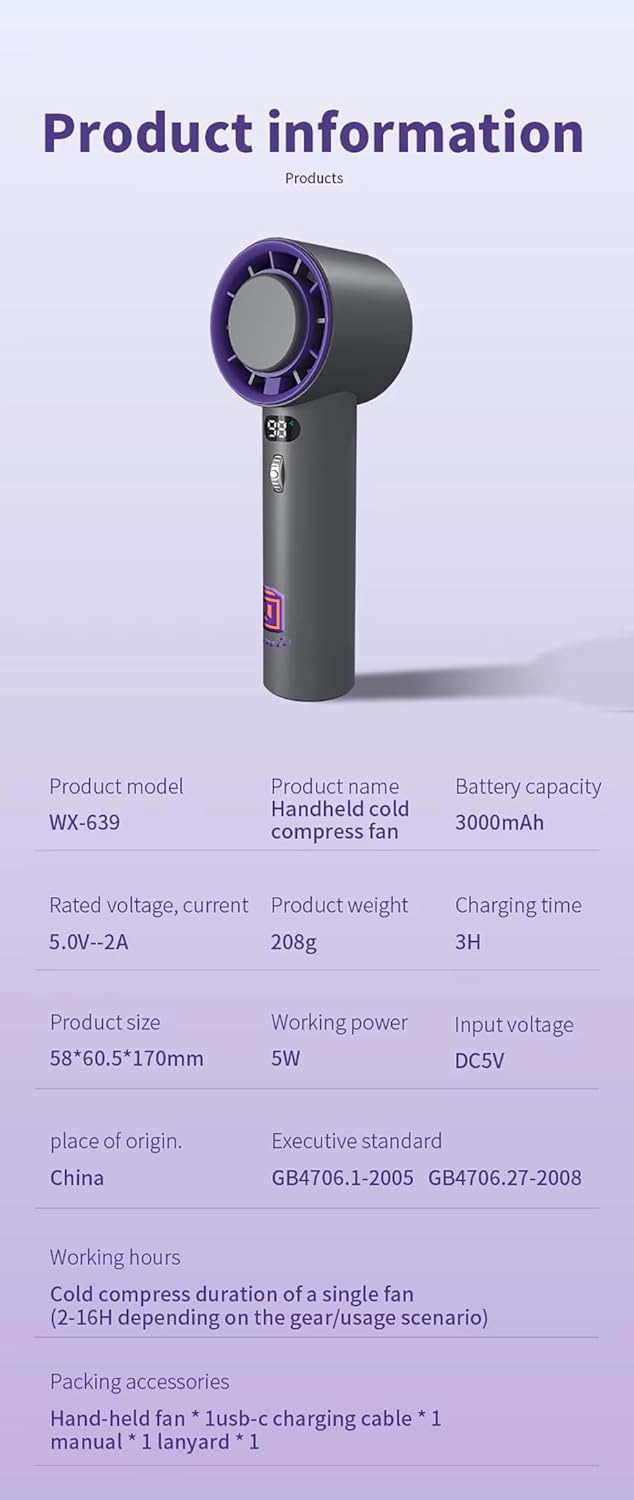 Cubonic Portable Handheld Turbo Fan (WX-639)