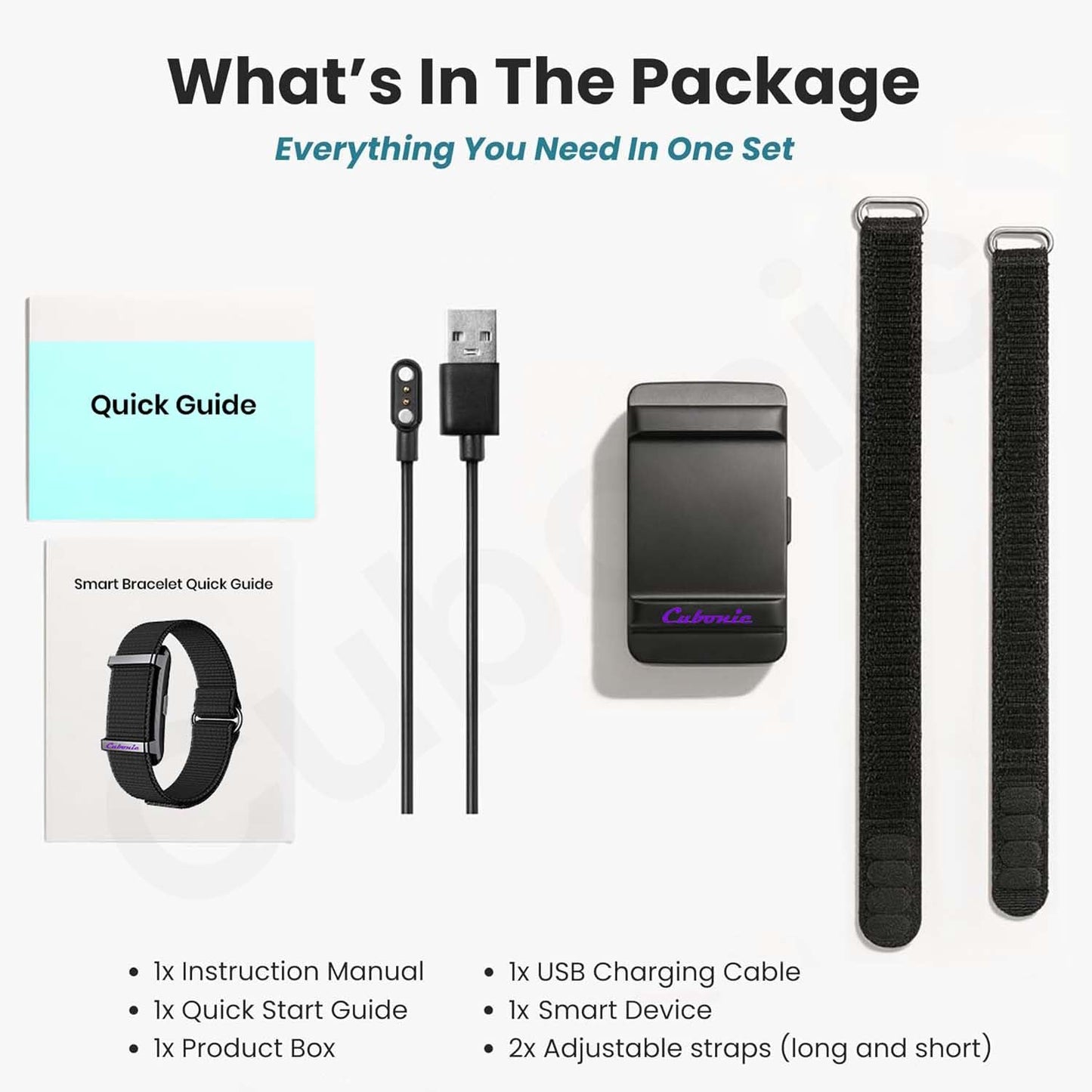 Cubonic Vytal Edge- Track What Matters Smart Band Bracelet Health Wristband Fitness Tracker for Heart Rate, Sleep, Steps, Activity & Body Temp, upto 30 Days Battery, No Subscription App