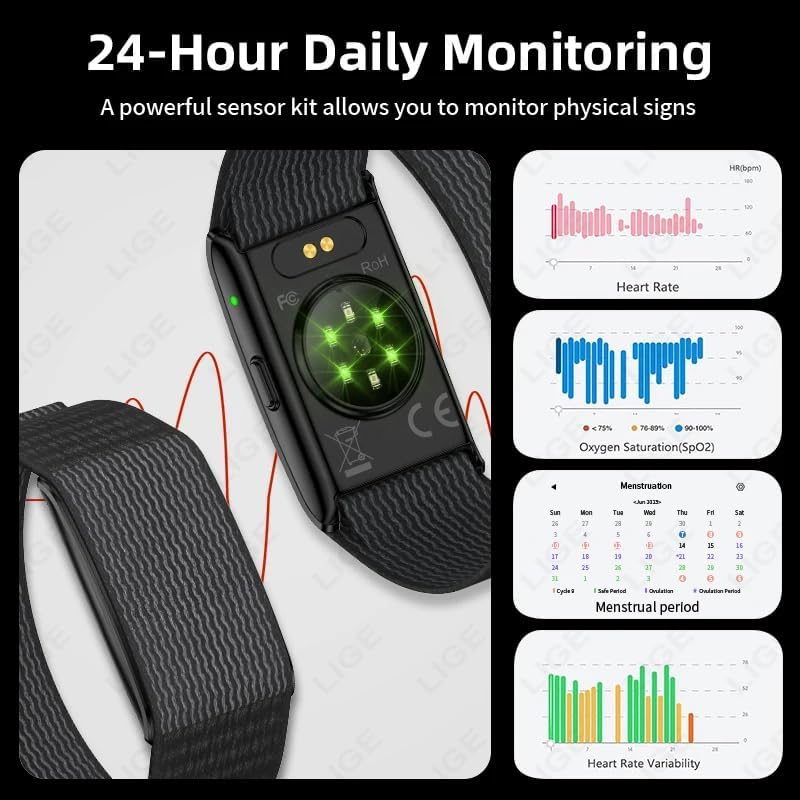 Cubonic Vytal-Track What Matters Latest Screenless Fitness Tracker Band, Activity & Sleep Tracking Wearable with App Sync, Waterproof Fitness Band Upto 47-Day Battery Life No Subscription