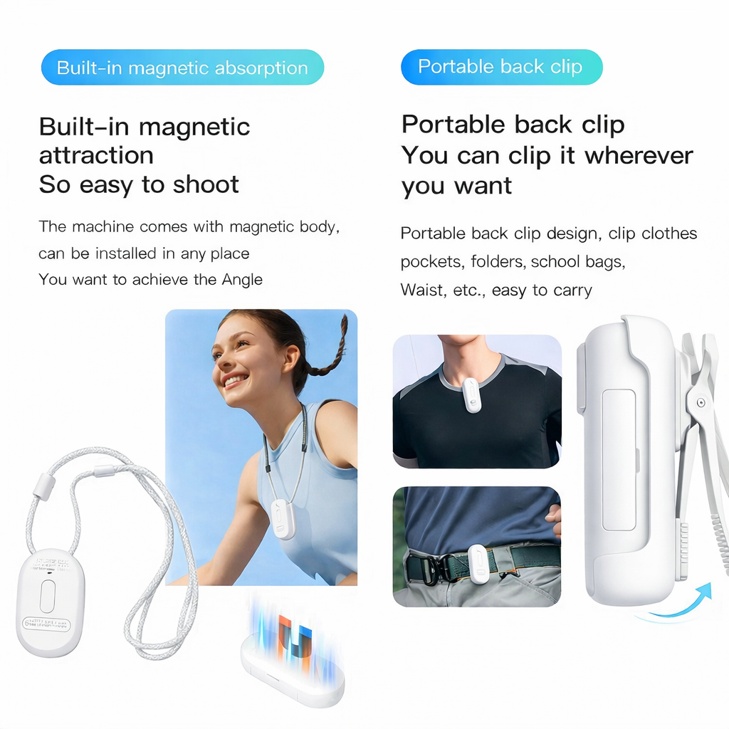 Cubonic Microx 4K Thumb Size Body Camera for Sports & Action|Wifi|App Control|800mah Battery|Upto90min backup|Magnetic Attachment for Indoor/Outdoor