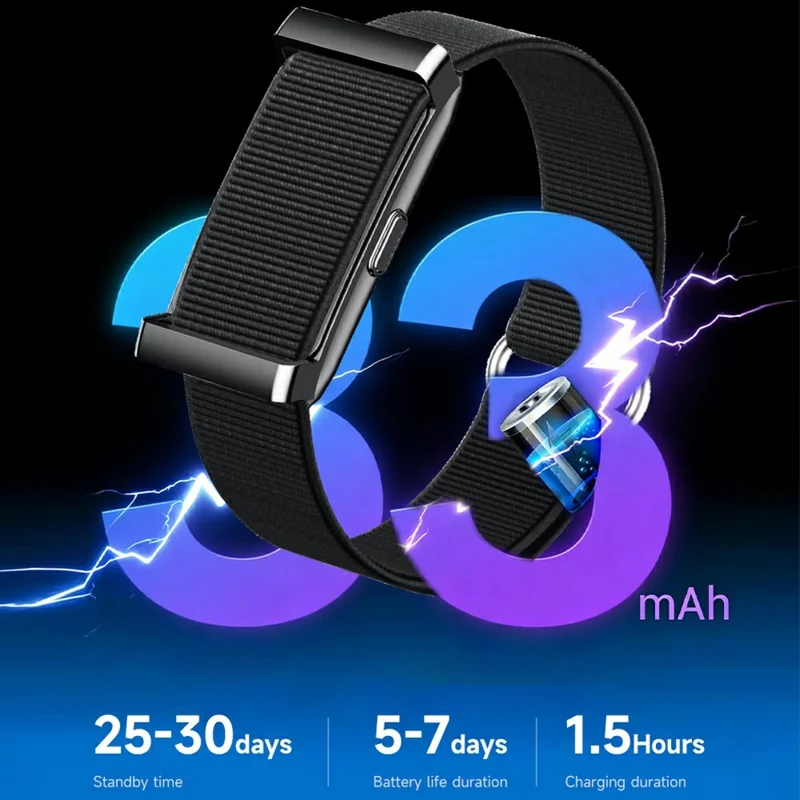 Cubonic Vytal Companion- Screenless Smart Fitness Band | 11+Sports Modes,1ATM Water Resistance, 25-30Day Stand by Time,5-7 days battery life duration,33mAH battery,Sleep & Monitoring Activity,App Controlled Android & iOS