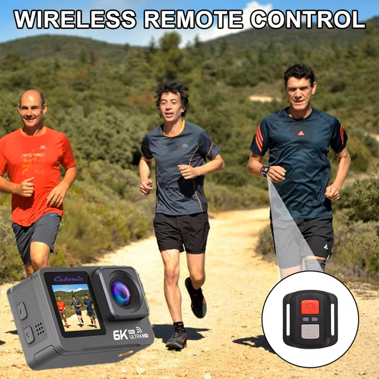 Cubonic 6K Ultra HD 50MP Touch Screen Dual Display Enabled EIS Stabilization