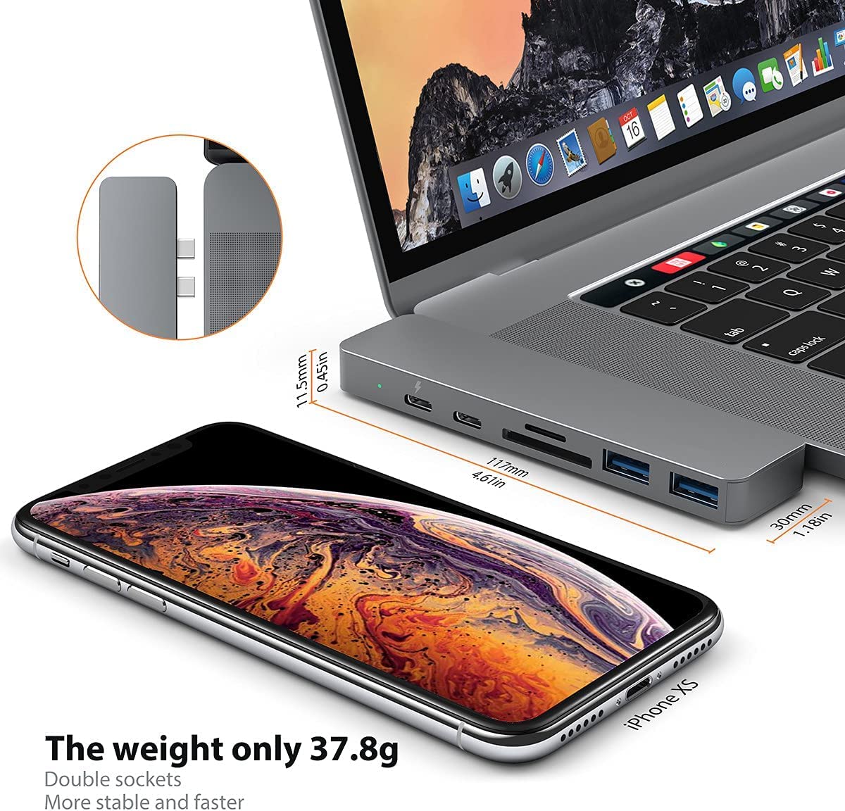 Type C - USB C Adapter ( 7 in 1)