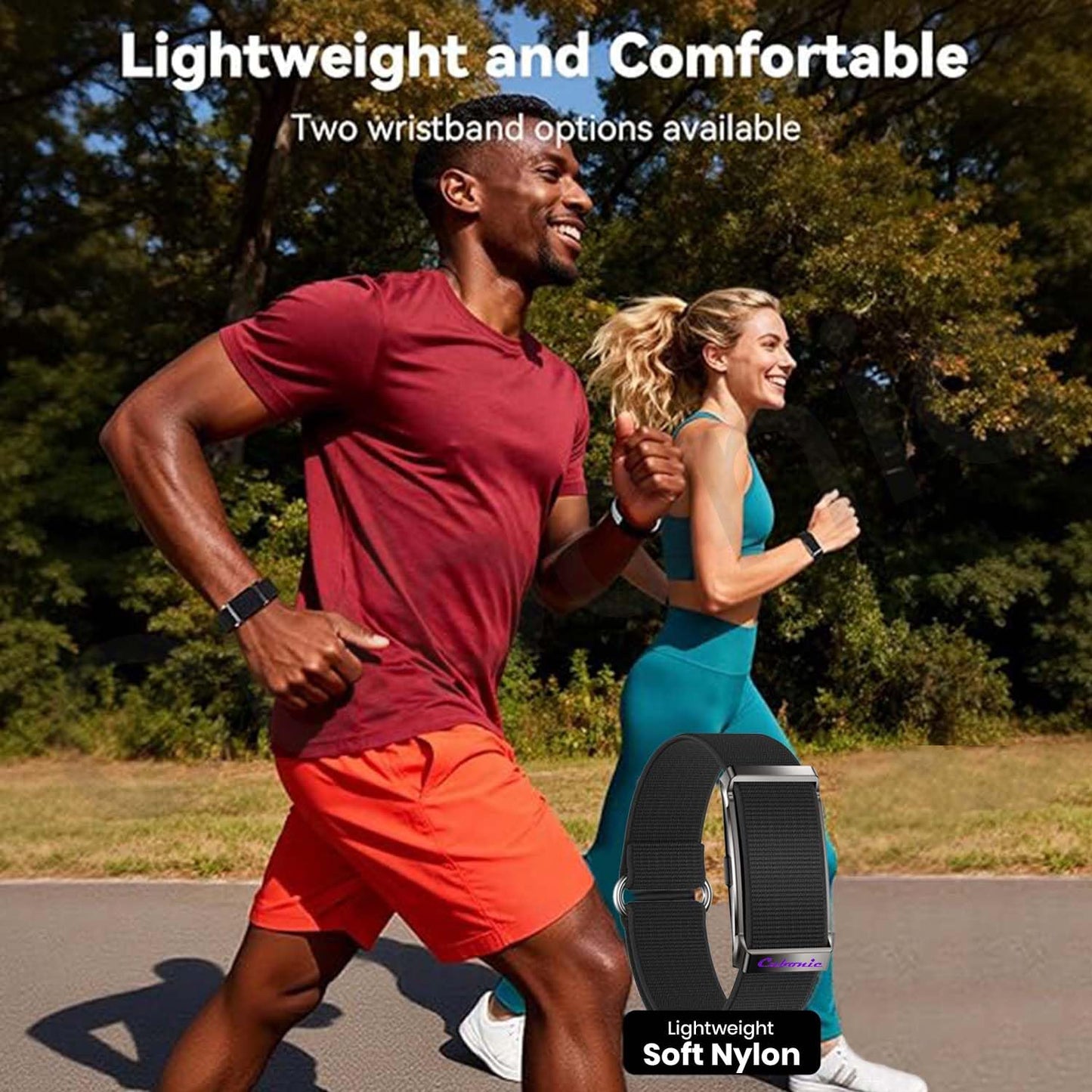 Cubonic Vytal Sense Screenless Smart Activity & Fitness Tracker Band, 24H Sleep Tracker, Heart Rate Blood Pressure Stress HRV Monitor, 110 Sport Modes No Subscription APP