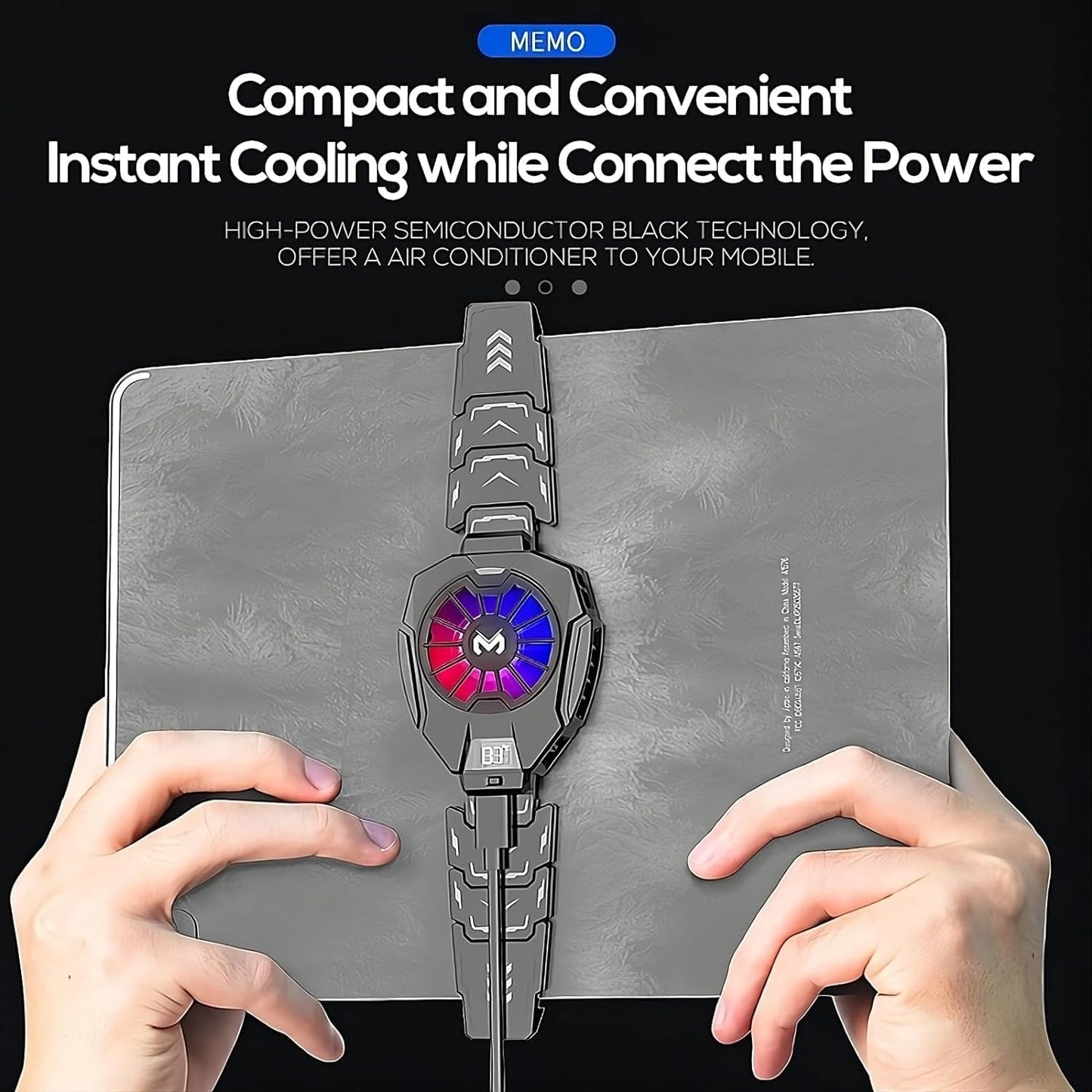 Memo DL05 Tablet Cooler Semiconductor Fan