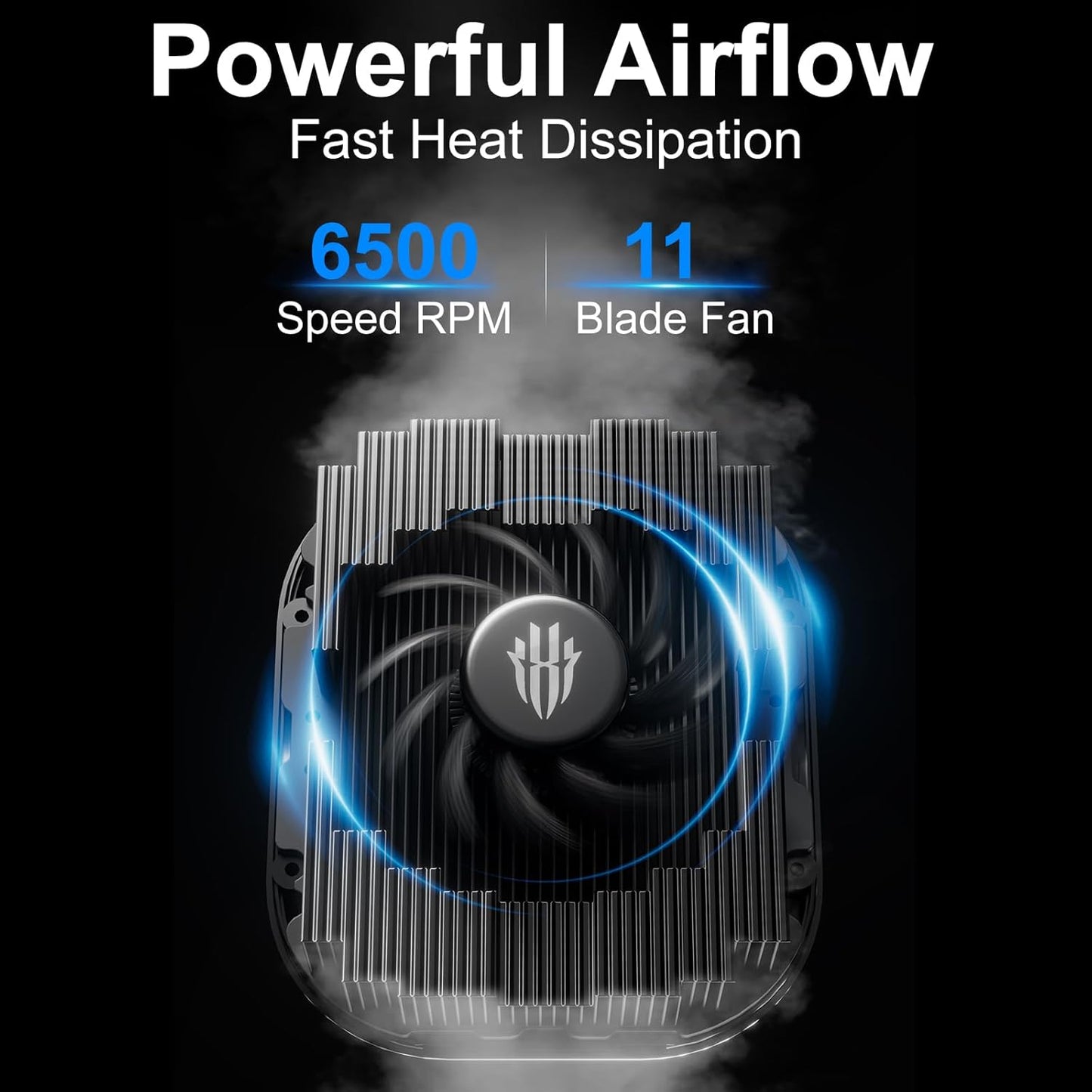 Nubia REDMAGIC 8 Pro 36W Magnetic Semiconductor Mobile Phone Cooler with RGB | AI Temperature Control | Dual USB-C | Gaming Cooling with Goper App Control