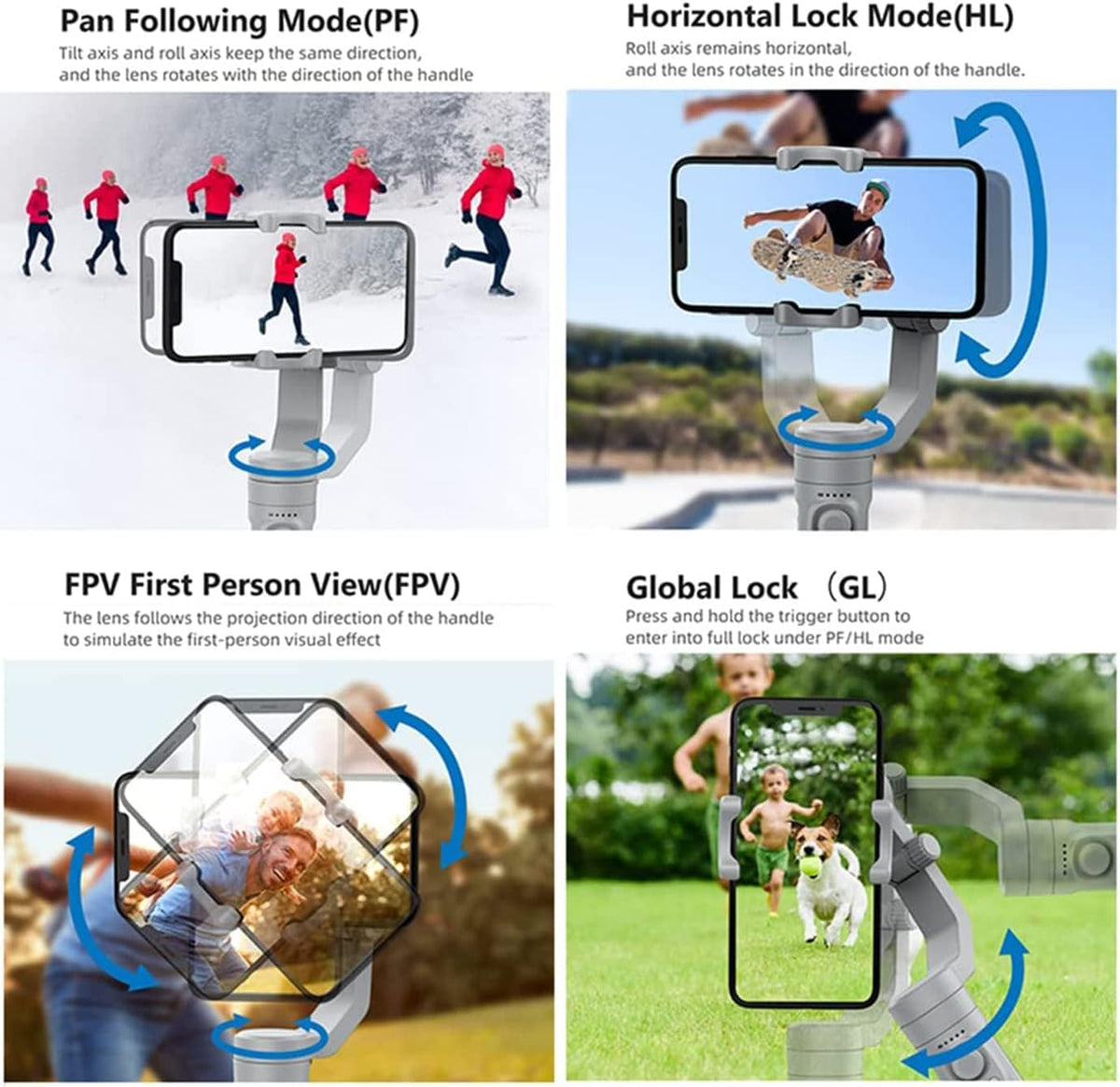 Cubonic M1 3-Axis Merak One Smartphone Gimbal Stabilizer, Foldable Handheld Phone Stabilizer for Vlogging, Travel, YouTube & Video Recording