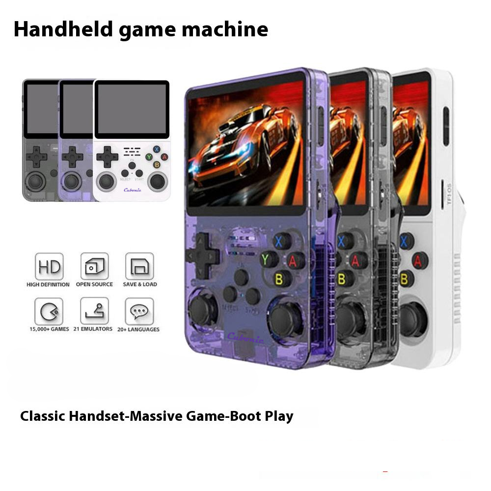 Cubonic Xplore R36S Handheld Gaming Console with|Dual Analog Stick Control,3.5" HD Display & Expandable Storage Through TF/SD card
