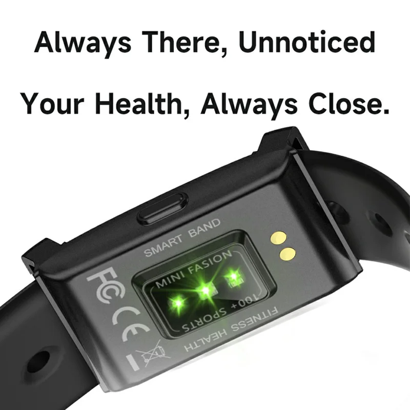 Cubonic Vytal Companion- Screenless Smart Fitness Band | 11+Sports Modes,1ATM Water Resistance, 25-30Day Stand by Time,5-7 days battery life duration,33mAH battery,Sleep & Monitoring Activity,App Controlled Android & iOS