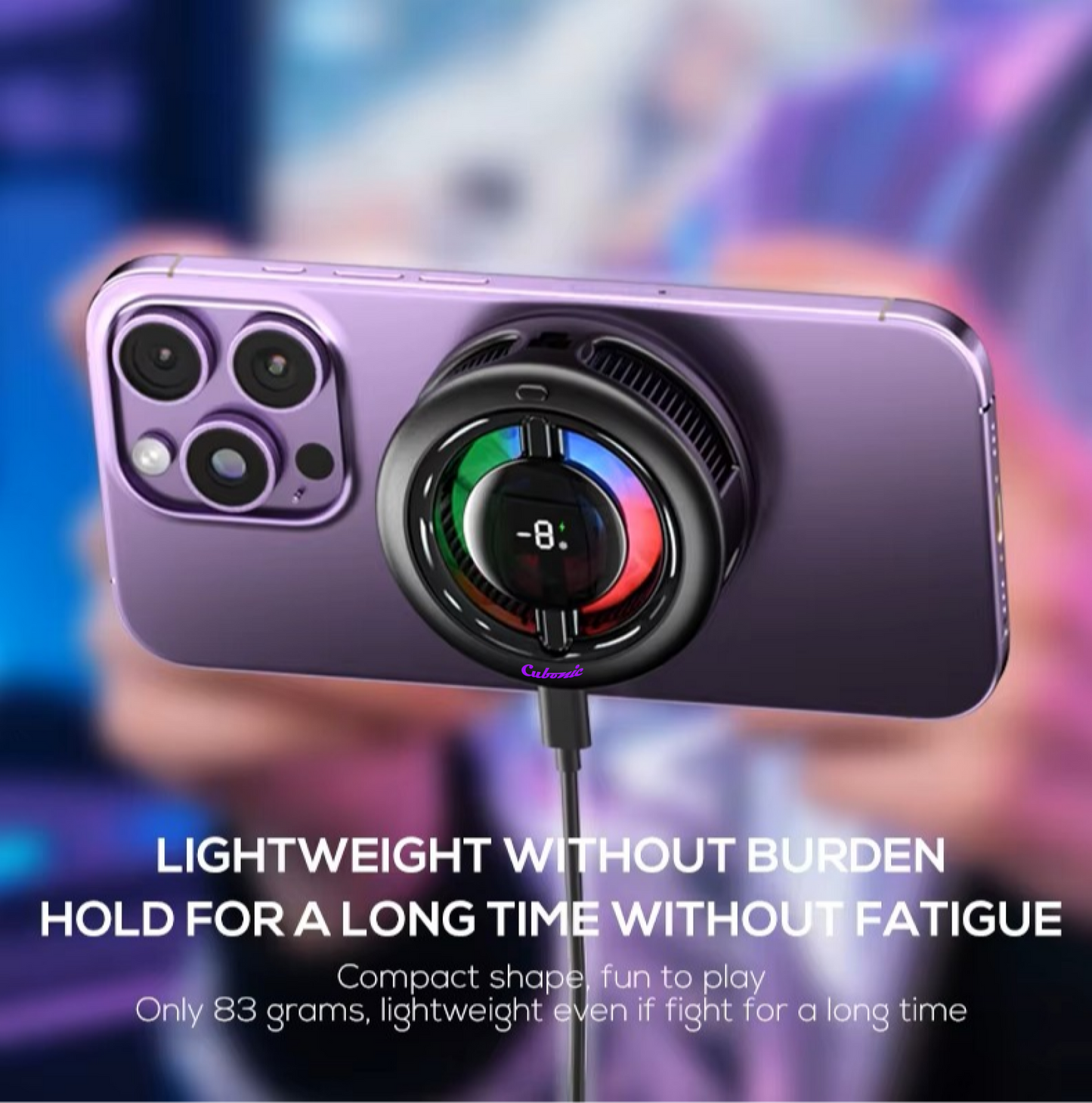 Memo 15W CX19 Mobile Cooler Fan with Wireless Charging