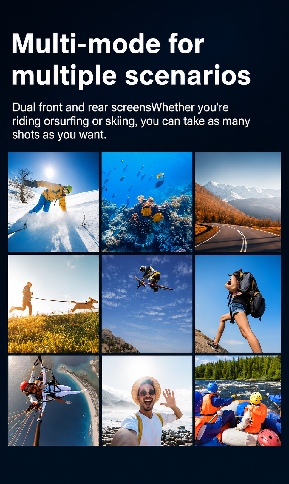 Cubonic 6K Ultra HD 50MP Touch Screen Dual Display Enabled EIS Stabilization