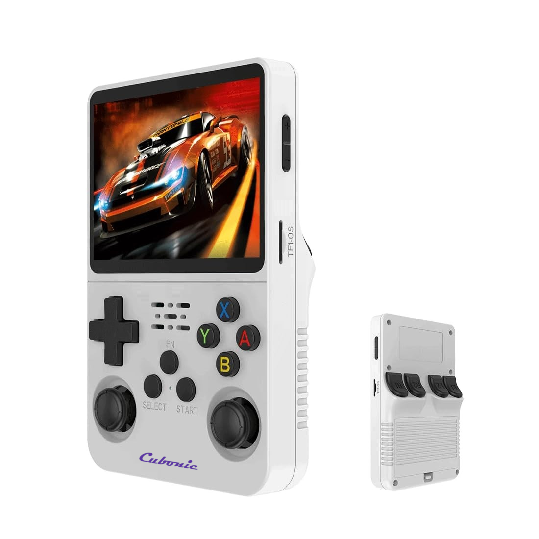 Cubonic Xplore R36S ORIGINAL Dual RAM Chips Handheld Gaming Console with|Dual Analog Stick Control,3.5" HD Display & Expandable Storage Through TF/SD card (OG Model)