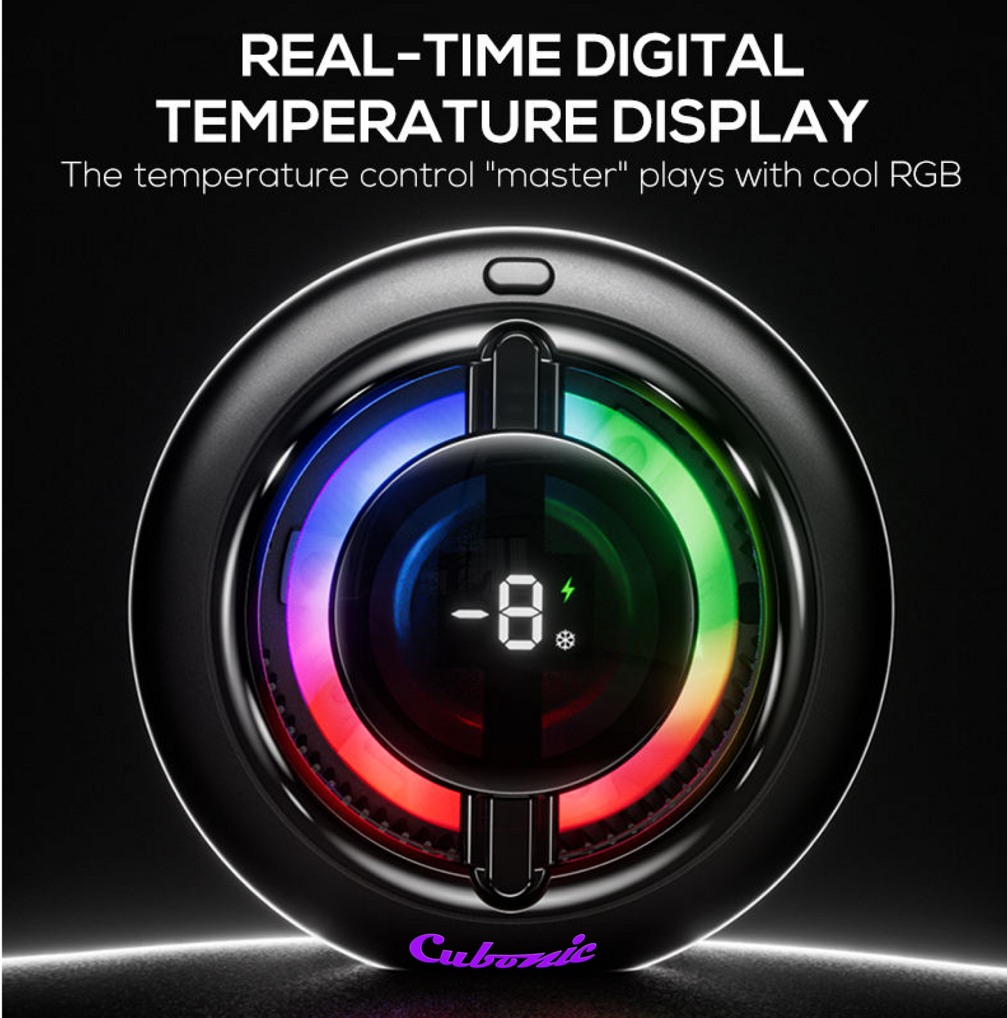 Memo 15W CX19 Mobile Cooler Fan with Wireless Charging