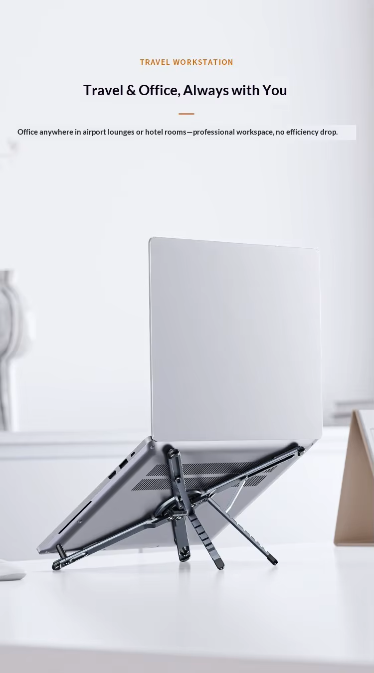 Cubonic Orbit Flex Adjustable Foldable Stand for Mobile Phones & Tablets, Portable Desk Stand