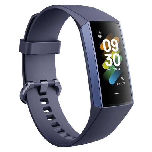 Cubonic C80 Fitness Tracker with Raise to Wake Display, Heart Rate Monitor, Blood Pressure, App Control Notifier, Pedometer, Sleep Monitor, Activity Tracker, 1.1" AMOLED Screen, Fitness Watch