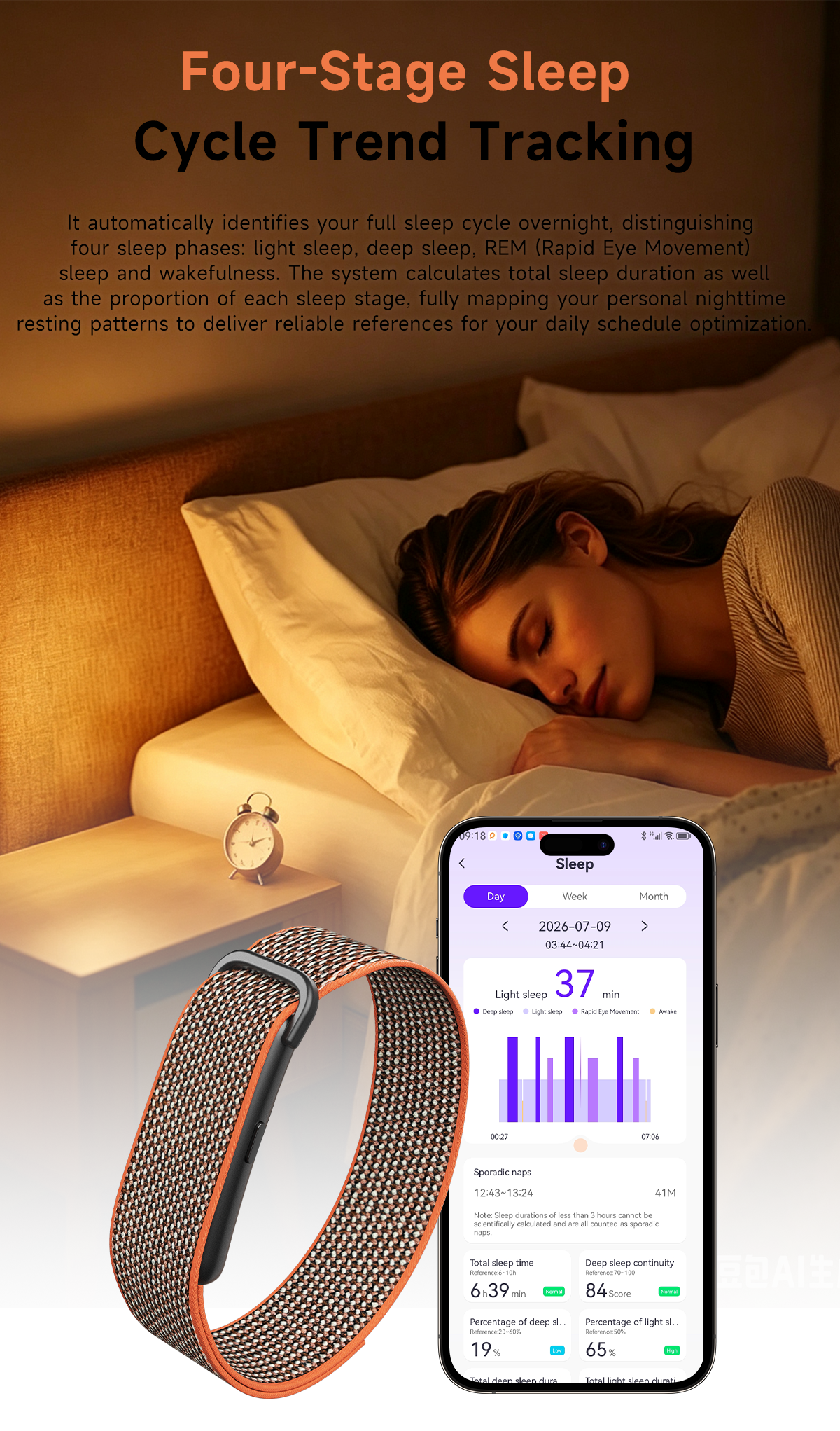 Cubonic Vytal Drift Smart Fitness Band-Screenless Smart Fitness Band | 176+ Sports Modes, 1ATM Waterproof, 10-15 Day Battery Backup,Couple Sharing Features, Sleep & Monitoring Activity,App Controlled Android & iOS