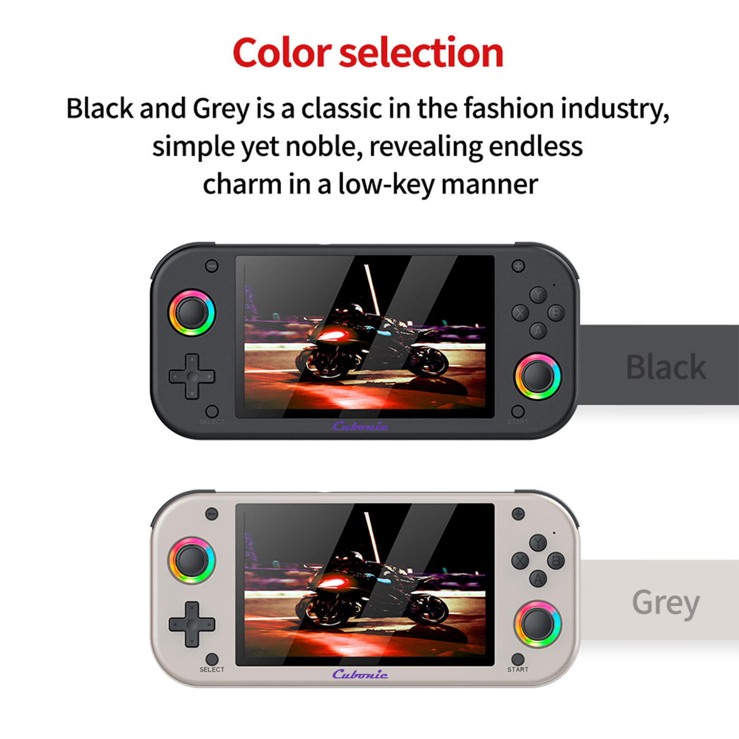 Cubonic VividGo M26 Retro Handheld Game Console – 5.1” IPS Display | RGB Joystick | 30+ Emulator Support | 3000mAh Battery | Portable Gaming Console