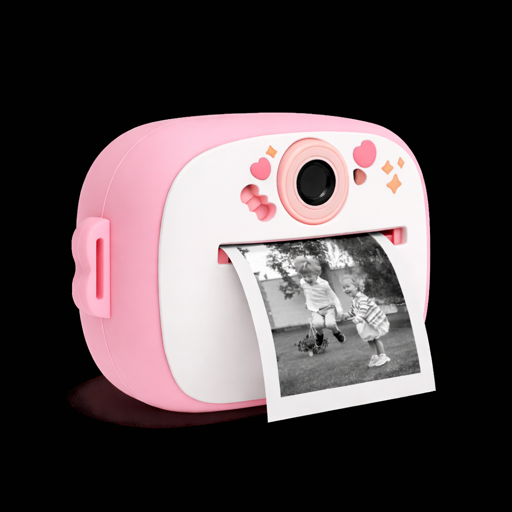 Cubonic Instant PiccoPrint SafeSnap Kids Theme 48MP Digital Camera for Kids with 3 Rolls Print Paper, Portable Toy for Girls & Boys, Perfect Birthday Gift for Toddlers Kids & Children
