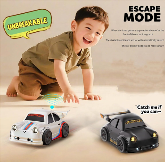 Cubonic Remote Control Intelligent Sensor Drift Car for Kids – 4 Wheel Drive Mini RC Drifting Car with Follow Me, Escape Mode, Music & LED Light Toy Gift for Boys Girls