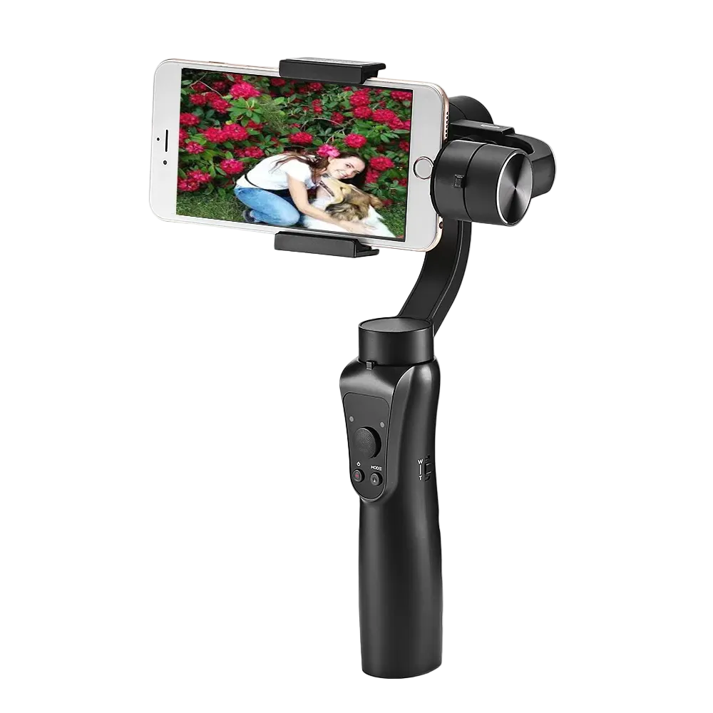 Cubonic SteadyFlow S5 3-Axis Smartphone Gimbal Stabilizer with Face & Object Tracking, Joystick Control, Bluetooth Connectivity for Vlogging, Travel & Video Recording
