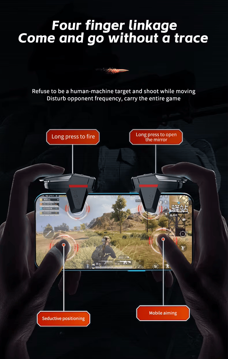 Cubonic DY05 Manual Pubg Trigger For Efficient Gaming with 4 Finger Linkage