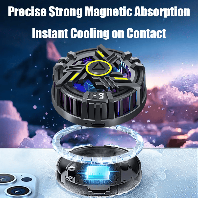 JD16 Mobile Phone Cooling Fan Magnetic/Metal Adhesive Plate