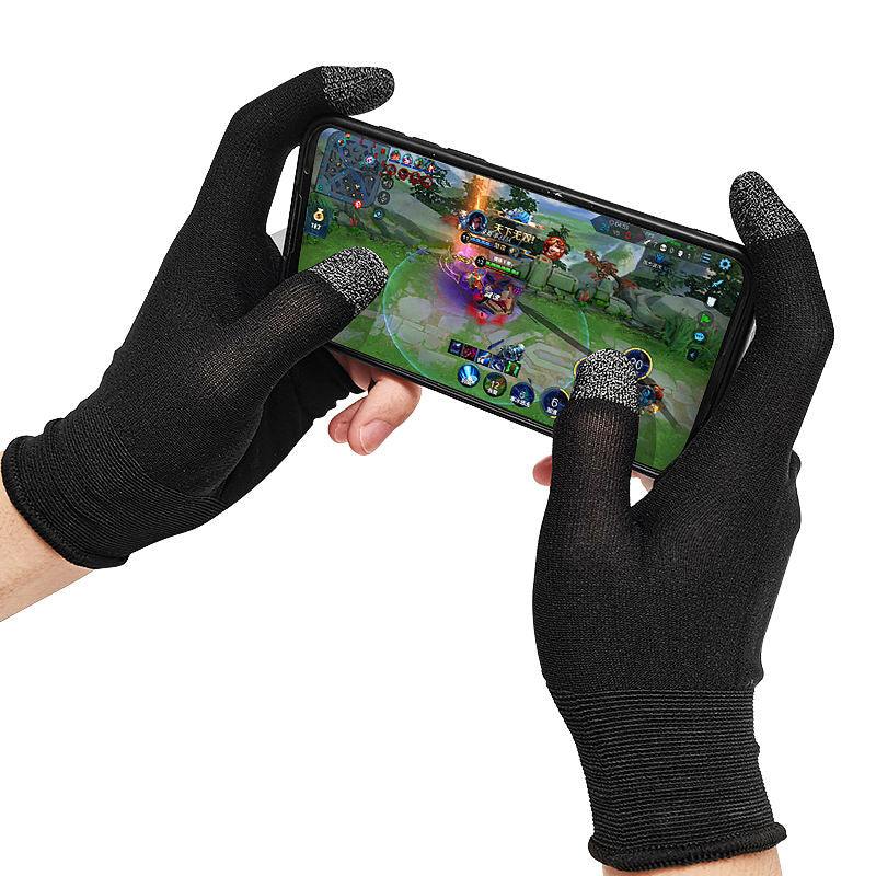 Cubonic Touchscreen Comptaible Gaming Gloves for Mobile | Anti-Slip Finger Grip, Breathable Stretch Fabric, Sweat-Resistant Gloves for PUBG, BGMI & Mobile Gaming