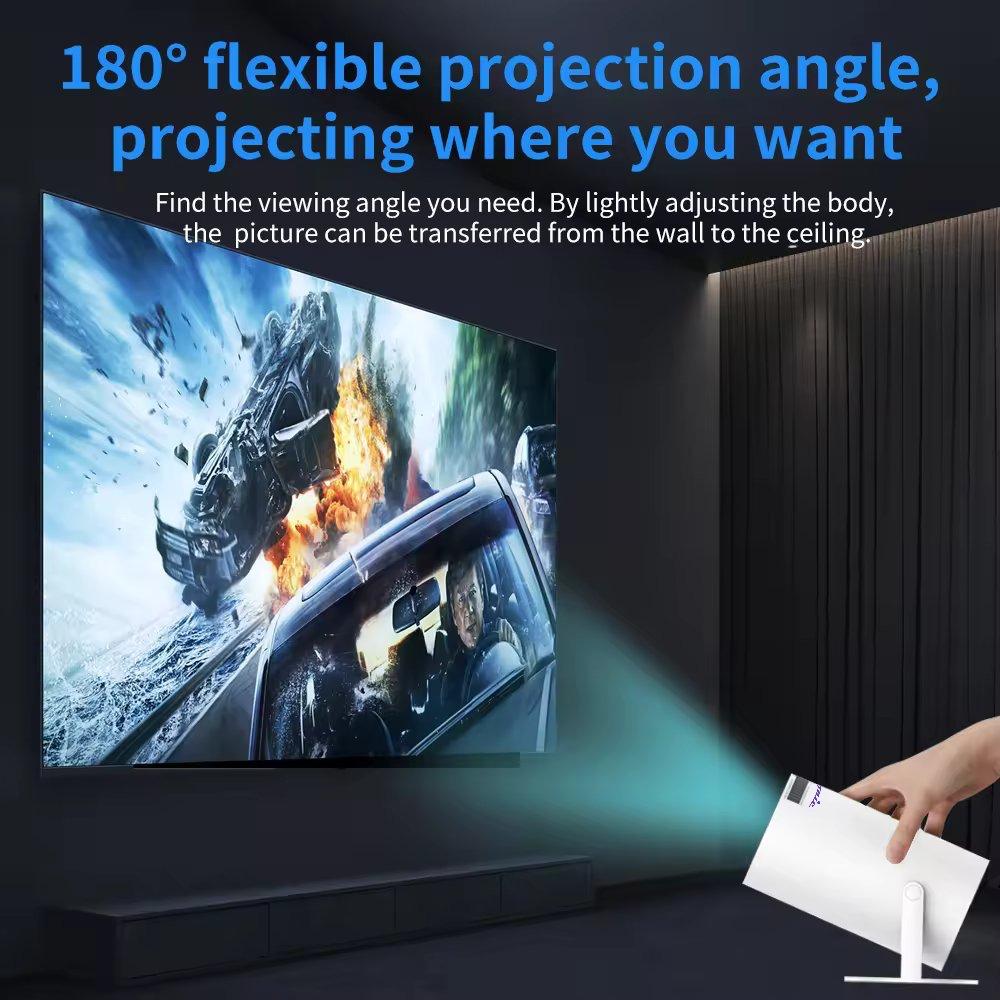 Cubonic HY300 Free Style Pro Projector for Home Office 4K & 1080p Support