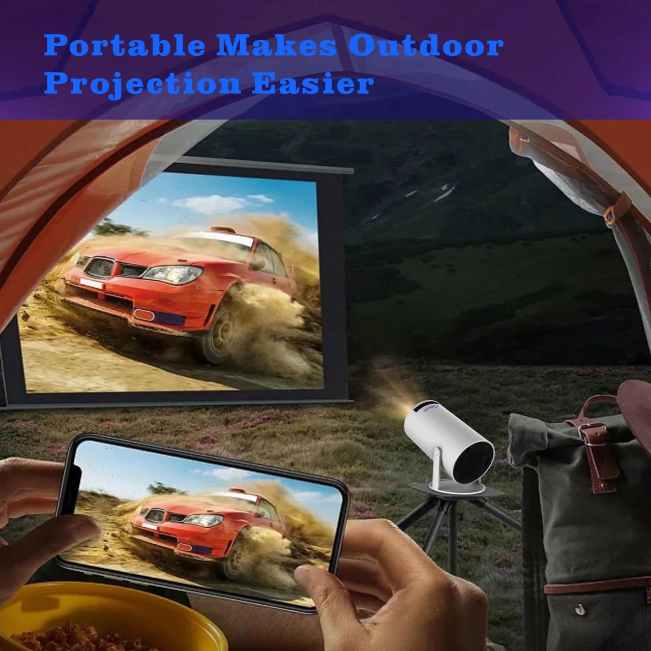 Cubonic HY300 Free Style Pro Projector for Home Office 4K & 1080p Support