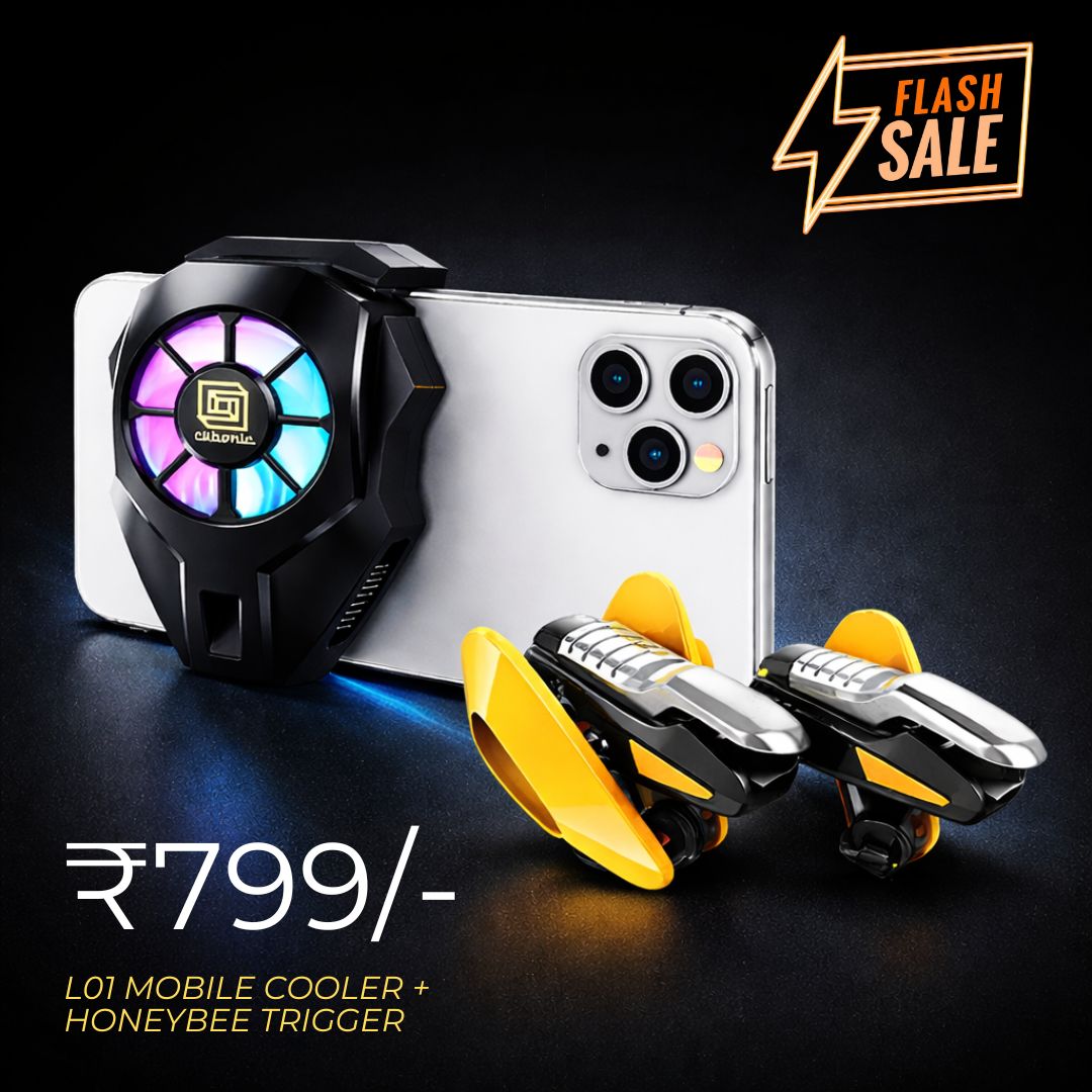 Cubonic L01 Arctic Pro Mobile cooler + CH2 Honey Bee Manual Ambidextrous Gaming Trigger Combo