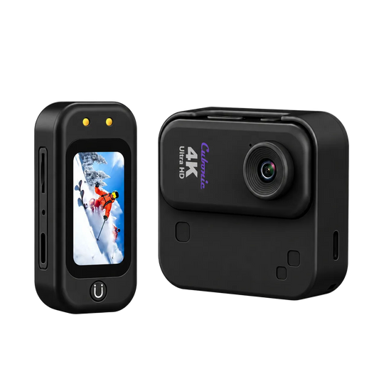 Cubonic 4K SnapCam 1.47 Inch Display Ultra HD Portable Loop Record, H63P Image Sensor, Magnetic Charging Case, 1/4 Universal Tripod Mount Sports and Action Camera