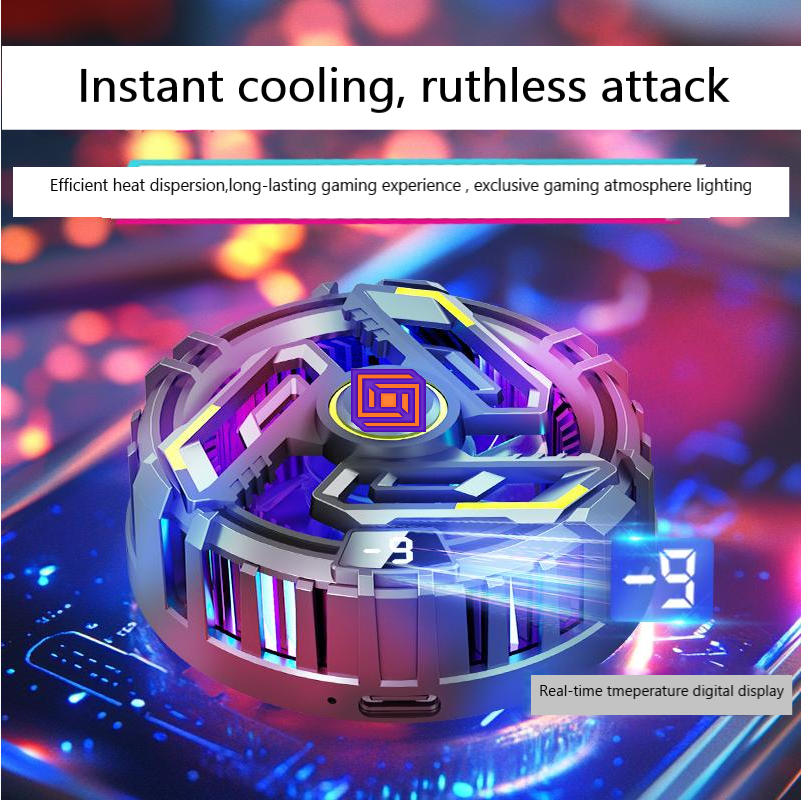 JD16 Mobile Phone Cooling Fan Magnetic/Metal Adhesive Plate